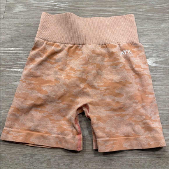 AYBL Evolve Camo Seamless Shorts - Peach - Picture 3 of 7